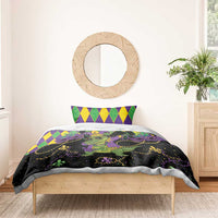 Mardi Gras Alligator Bedding Set Mardigator On Tuesdays We Wear Beads - Wonder Print Shop
