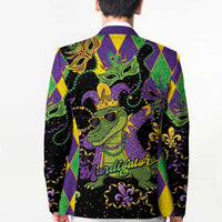 Mardi Gras Alligator Blazer Mardigator On Tuesdays We Wear Beads - Wonder Print Shop