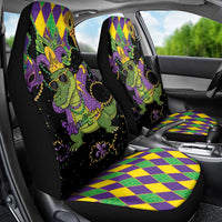 Mardi Gras Alligator Car Seat Cover Mardigator On Tuesdays We Wear Beads - Wonder Print Shop