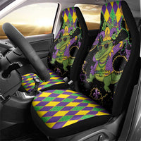 Mardi Gras Alligator Car Seat Cover Mardigator On Tuesdays We Wear Beads - Wonder Print Shop