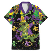 Mardi Gras Alligator Family Matching Mermaid Dress and Hawaiian Shirt Mardigator On Tuesdays We Wear Beads - Wonder Print Shop