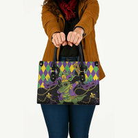 Mardi Gras Alligator Leather Bag Mardigator On Tuesdays We Wear Beads - Wonder Print Shop