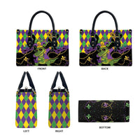 Mardi Gras Alligator Leather Bag Mardigator On Tuesdays We Wear Beads - Wonder Print Shop