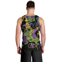 Mardi Gras Alligator Men Tank Top Mardigator On Tuesdays We Wear Beads - Wonder Print Shop