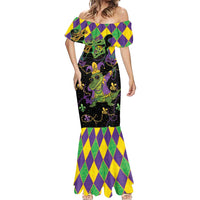 Mardi Gras Alligator Mermaid Dress Mardigator On Tuesdays We Wear Beads - Wonder Print Shop