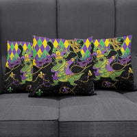 Mardi Gras Alligator Pillow Cover Mardigator On Tuesdays We Wear Beads - Wonder Print Shop
