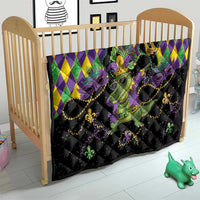 Mardi Gras Alligator Quilt Mardigator On Tuesdays We Wear Beads - Wonder Print Shop