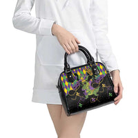 Mardi Gras Alligator Shoulder Handbag Mardigator On Tuesdays We Wear Beads - Wonder Print Shop