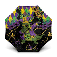 Mardi Gras Alligator Umbrella Mardigator On Tuesdays We Wear Beads - Wonder Print Shop