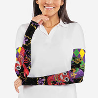 Mardi Gras Crawfish Arm Sleeves On Tuesdays We Wear Beads - Wonder Print Shop