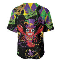 Mardi Gras Crawfish Baseball Jersey On Tuesdays We Wear Beads - Wonder Print Shop