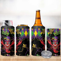 Mardi Gras Crawfish 4 in 1 Can Cooler Tumbler On Tuesdays We Wear Beads - Wonder Print Shop