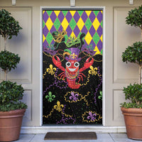 Mardi Gras Crawfish Door Cover On Tuesdays We Wear Beads - Wonder Print Shop