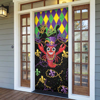 Mardi Gras Crawfish Door Cover On Tuesdays We Wear Beads - Wonder Print Shop