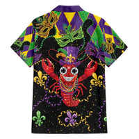 Mardi Gras Crawfish Family Matching Long Sleeve Bodycon Dress and Hawaiian Shirt On Tuesdays We Wear Beads - Wonder Print Shop