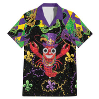 Mardi Gras Crawfish Family Matching Mermaid Dress and Hawaiian Shirt On Tuesdays We Wear Beads - Wonder Print Shop
