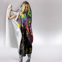 Mardi Gras Crawfish Hooded Blanket On Tuesdays We Wear Beads - Wonder Print Shop