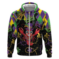 Mardi Gras Crawfish Hoodie On Tuesdays We Wear Beads - Wonder Print Shop