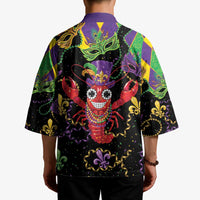 Mardi Gras Crawfish Kimono On Tuesdays We Wear Beads - Wonder Print Shop