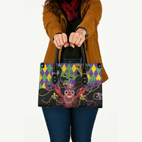 Mardi Gras Crawfish Leather Bag On Tuesdays We Wear Beads - Wonder Print Shop