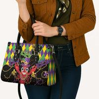 Mardi Gras Crawfish Leather Bag On Tuesdays We Wear Beads - Wonder Print Shop