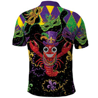 Mardi Gras Crawfish Polo Shirt On Tuesdays We Wear Beads - Wonder Print Shop