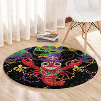 Mardi Gras Crawfish Round Carpet On Tuesdays We Wear Beads - Wonder Print Shop