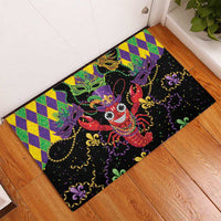 Mardi Gras Crawfish Rubber Doormat On Tuesdays We Wear Beads - Wonder Print Shop