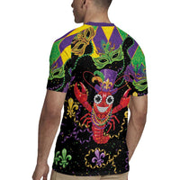 Mardi Gras Crawfish Rugby Jersey On Tuesdays We Wear Beads - Wonder Print Shop