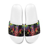 Mardi Gras Crawfish Slide Sandals On Tuesdays We Wear Beads - Wonder Print Shop