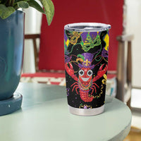 Mardi Gras Crawfish Tumbler Cup On Tuesdays We Wear Beads - Wonder Print Shop