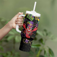 Mardi Gras Crawfish Tumbler With Handle On Tuesdays We Wear Beads - Wonder Print Shop