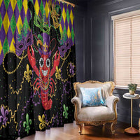 Mardi Gras Crawfish Window Curtain On Tuesdays We Wear Beads - Wonder Print Shop