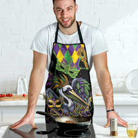 Mardi Gras Pelican Apron On Tuesdays We Wear Beads - Wonder Print Shop