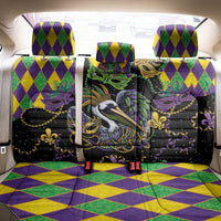 Mardi Gras Pelican Back Car Seat Cover On Tuesdays We Wear Beads - Wonder Print Shop