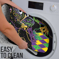 Mardi Gras Pelican Bathroom Set On Tuesdays We Wear Beads - Wonder Print Shop