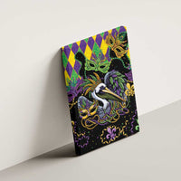 Mardi Gras Pelican Canvas Wall Art On Tuesdays We Wear Beads - Wonder Print Shop