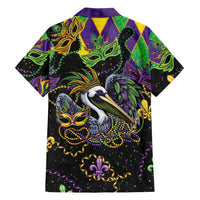 Mardi Gras Pelican Hawaiian Shirt On Tuesdays We Wear Beads - Wonder Print Shop
