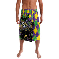 Mardi Gras Pelican Lavalava On Tuesdays We Wear Beads - Wonder Print Shop
