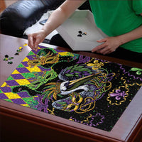 Mardi Gras Pelican Puzzle On Tuesdays We Wear Beads - Wonder Print Shop
