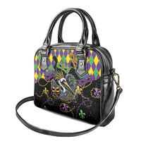 Mardi Gras Pelican Shoulder Handbag On Tuesdays We Wear Beads - Wonder Print Shop
