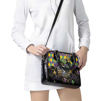Mardi Gras Pelican Shoulder Handbag On Tuesdays We Wear Beads - Wonder Print Shop