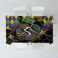 Mardi Gras Pelican Tablecloth On Tuesdays We Wear Beads - Wonder Print Shop