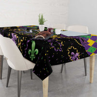 Mardi Gras Pelican Tablecloth On Tuesdays We Wear Beads - Wonder Print Shop