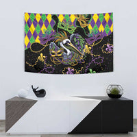 Mardi Gras Pelican Tapestry On Tuesdays We Wear Beads - Wonder Print Shop