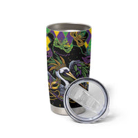 Mardi Gras Pelican Tumbler Cup On Tuesdays We Wear Beads - Wonder Print Shop