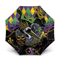 Mardi Gras Pelican Umbrella On Tuesdays We Wear Beads - Wonder Print Shop