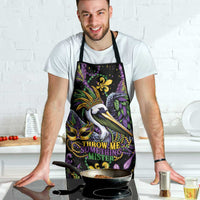 Mardi Gras Pelican Apron Throw me Something Mister! - Wonder Print Shop