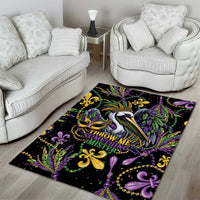 Mardi Gras Pelican Area Rug Throw me Something Mister! - Wonder Print Shop