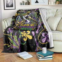 Mardi Gras Pelican Blanket Throw me Something Mister! - Wonder Print Shop